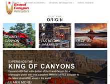 Tablet Screenshot of grandcanyonhelicopter.com